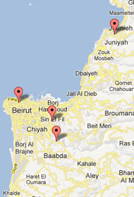 Ferrari Dental Clinic - Our Centers in Beirut -  Lebanon